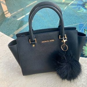 Michael Kors Saffiano Leather Black Purse